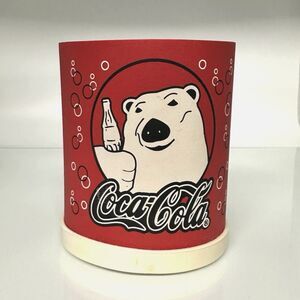 Vintage Coca-Cola Polar Bear Soda Beer Can Koozie Insulated Foam Made in USA